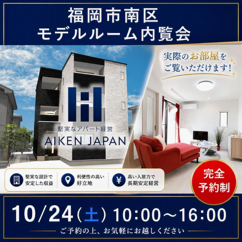 【「ここに住みたい！」が見つかる。】✨新築2LDKアパート公開。完成前に見られるチャンス！✨ 福岡市南区で内覧会開催！