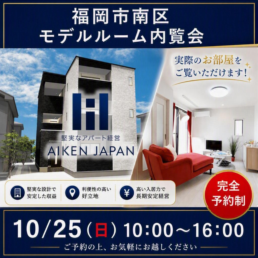 【「ここに住みたい！」が見つかる。】✨新築2LDKアパート公開。完成前に見られるチャンス！✨ 福岡市南区で内覧会開催！