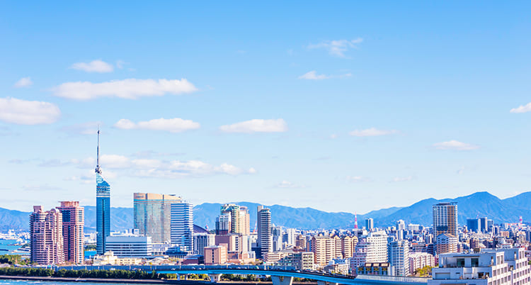 福岡の街並みのイメージ写真